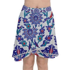 Art Artistic Ceramic Colorful Chiffon Wrap Front Skirt by Pakrebo