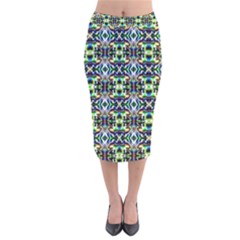 Ml 5-8 Velvet Midi Pencil Skirt by ArtworkByPatrick