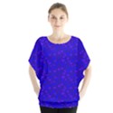 Mar Blue Hearts Chiffon Blouse View1