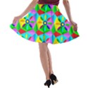 Star Texture Template Design A-line Skater Skirt View2