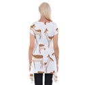 Seamless Deer Pattern Design Short Sleeve Side Drop Tunic View2