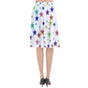 Star Random Background Scattered Flared Midi Skirt View2