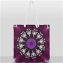Kaleidoscope Round Circle Geometry Full Print Rope Handle Tote (Large) View2