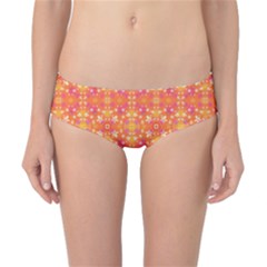 Desktop Pattern Abstract Orange Classic Bikini Bottoms by Pakrebo