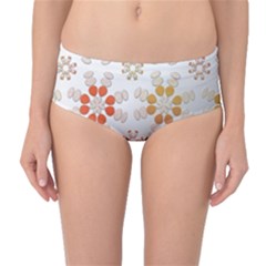 Wallpaper Pattern Abstract Mid-waist Bikini Bottoms by Pakrebo