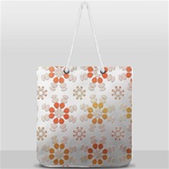Wallpaper Pattern Abstract Full Print Rope Handle Tote (large) by Pakrebo