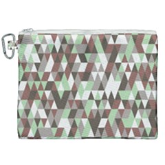 Coco Mint Triangles Canvas Cosmetic Bag (xxl) by WensdaiAmbrose