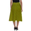 Autumn Leaves Pattern Perfect Length Midi Skirt View2