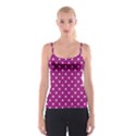 Polka Dots in Purple Spaghetti Strap Top View1