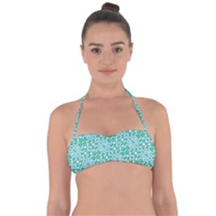 Colorful Abstract Print Pattern Halter Bandeau Bikini Top by dflcprintsclothing