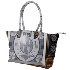Emergency Broadcast System Canvas Shoulder Bag by WensdaiAmbrose