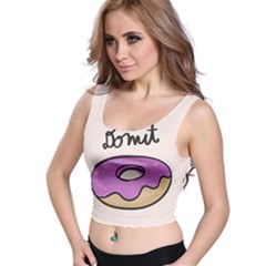 Donuts Sweet Food Crop Top by Mariart