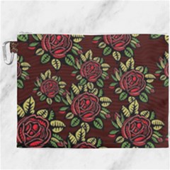 Roses Red Canvas Cosmetic Bag (xxxl) by WensdaiAmbrose