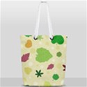 Leaves Background Leaf Full Print Rope Handle Tote (Small) View2