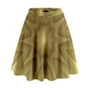 Background Pattern Golden Yellow High Waist Skirt View1