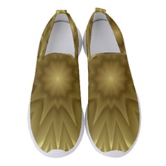 Background Pattern Golden Yellow Women s Slip On Sneakers by Pakrebo