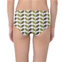 Leaf Plant Pattern Seamless Mid-Waist Bikini Bottoms View2