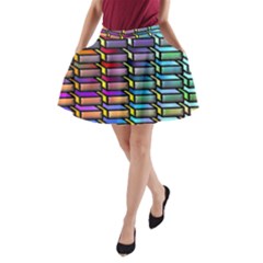 Pattern Background Creativity A-line Pocket Skirt by Pakrebo