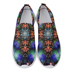 Mosaic Kaleidoscope Form Pattern Women s Slip On Sneakers by Pakrebo