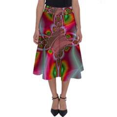 Fractal Art Pictures Digital Art Perfect Length Midi Skirt by Pakrebo