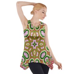 Fractal Art Pictures Digital Art Side Drop Tank Tunic by Pakrebo