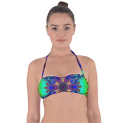 Fractal Art Pictures Digital Art Halter Bandeau Bikini Top by Pakrebo