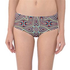 Background Image Color Colorful Mid-waist Bikini Bottoms by Pakrebo
