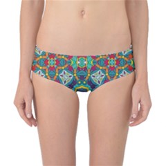 Farbenpracht Kaleidoscope Art Classic Bikini Bottoms by Pakrebo