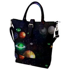 Galactic Buckle Top Tote Bag by WensdaiAmbrose