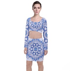 Pattern Tile Background Image Top And Skirt Sets by Pakrebo