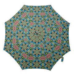 Tile Background Pattern Pattern Hook Handle Umbrellas (small) by Pakrebo