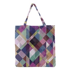 Geometric Sense Grocery Tote Bag by WensdaiAmbrose