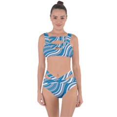 Blue Wave Surges On Bandaged Up Bikini Set  by WensdaiAmbrose