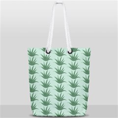 Aloe-ve You, Very Much  Full Print Rope Handle Tote (small) by WensdaiAmbrose