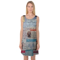 Concert Memorabilia  Sleeveless Satin Nightdress by StarvingArtisan