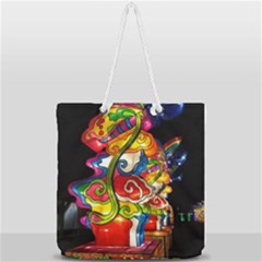 Dragon Lights Centerpiece Full Print Rope Handle Tote (large) by Riverwoman