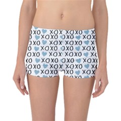Xo Valentines Day Pattern Boyleg Bikini Bottoms by Valentinaart