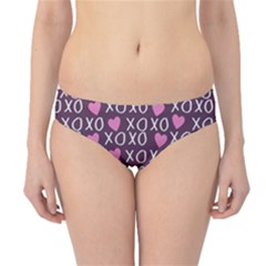 Xo Valentines Day Pattern Hipster Bikini Bottoms by Valentinaart
