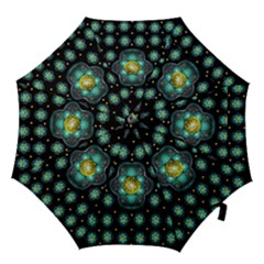 Light And Love Flowers Decorative Hook Handle Umbrellas (medium) by pepitasart