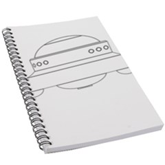 Alien Space Ufo Extraterrestrial 5 5  X 8 5  Notebook by Wegoenart