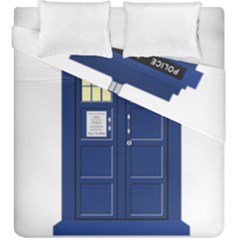 Tardis Doctor Who Time Travel Duvet Cover Double Side (king Size) by Wegoenart