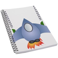 Spaceship Rocket Space Game Cosmos 5 5  X 8 5  Notebook by Wegoenart