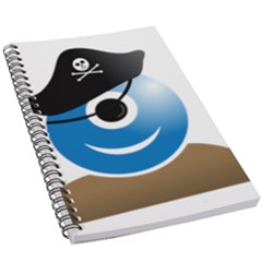 Alien One Eye Pirate Buccaneer 5 5  X 8 5  Notebook by Wegoenart