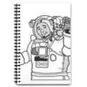 Astronaut Space Exploration Helmet 5.5  x 8.5  Notebook View1