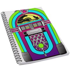 Jukebox Music Music Player 5 5  X 8 5  Notebook by Wegoenart