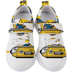 Cartoon Space Racer Galaxy Science Kids  Velcro Strap Shoes by Wegoenart