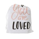 You Are Loved Drawstring Pouch (XXL) View2