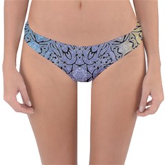 Tile Design Art Mosaic Pattern Reversible Hipster Bikini Bottoms by Pakrebo
