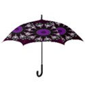 Kaleidoscope Round Circle Geometry Hook Handle Umbrellas (Small) View3