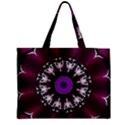 Kaleidoscope Round Circle Geometry Zipper Mini Tote Bag View1